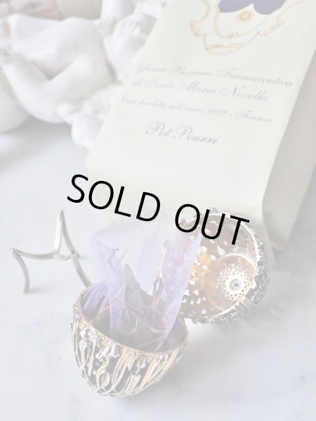 画像16: 【1988年】【スノードロップ透かし細工261/500】【SV925×K24GP】【セント・ジェームス・ハウス・カンパニー】イギリス・ヴィンテージイースターエッグ (16)