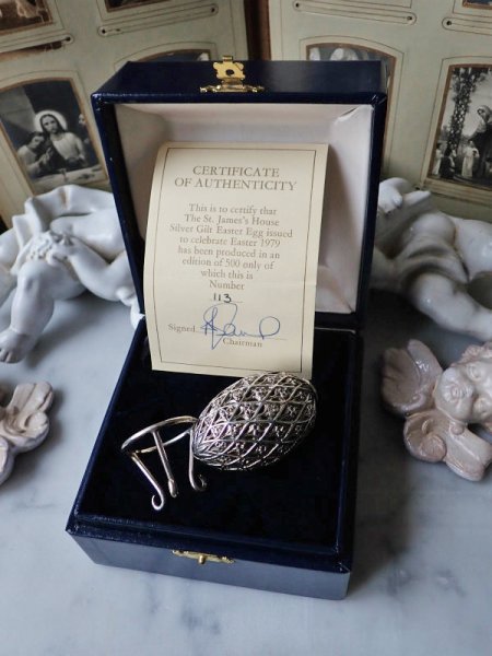 画像17: 【1979年】【教会シリーズTewkesbury Abbey113/500】【SV925×K24GP】【セント・ジェームス・ハウス・カンパニー】イギリス・ヴィンテージイースターエッグ (17)