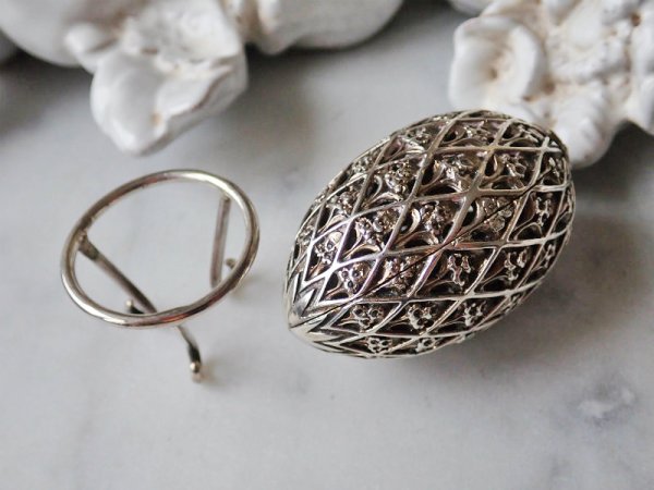 画像7: 【1979年】【教会シリーズTewkesbury Abbey113/500】【SV925×K24GP】【セント・ジェームス・ハウス・カンパニー】イギリス・ヴィンテージイースターエッグ (7)