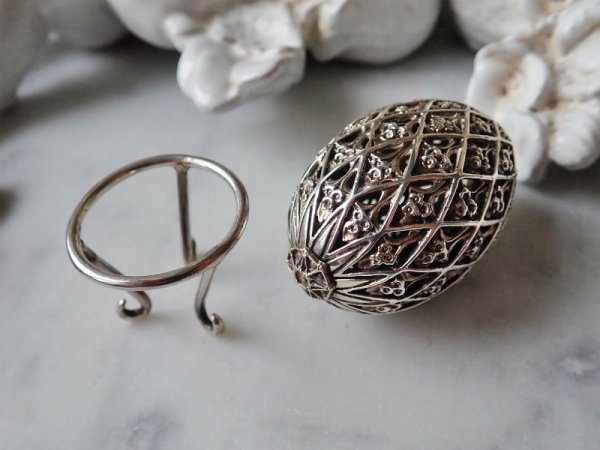 画像8: 【1979年】【教会シリーズTewkesbury Abbey113/500】【SV925×K24GP】【セント・ジェームス・ハウス・カンパニー】イギリス・ヴィンテージイースターエッグ (8)