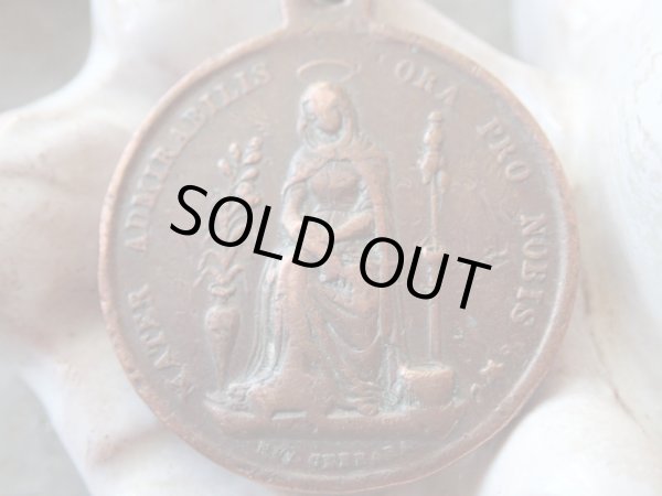 画像2: 【感ずべき聖母マーテル・アドミラビリス】【ニッコロ・チェルバラ】フランス・アンティーク＆ヴィンテージメダイ (2)