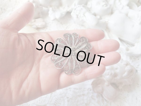 画像10: 【フィリグリーのブローチ】【フランソワ1世サラマンダー紋章】フランス・アンティーク＆ヴィンテージ品 (10)