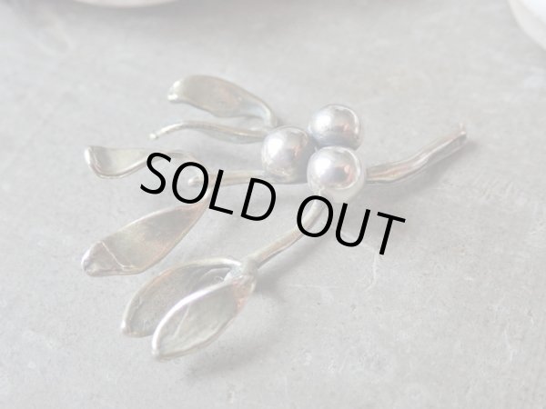 画像6: 【イタリア製ヴィンテージシルバー800ミニチュア】【ヤドリギ小】イタリア・アンティーク＆ヴィンテージ品 (6)