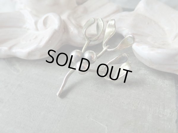 画像2: 【イタリア製ヴィンテージシルバー800ミニチュア】【ヤドリギ小】イタリア・アンティーク＆ヴィンテージ品 (2)