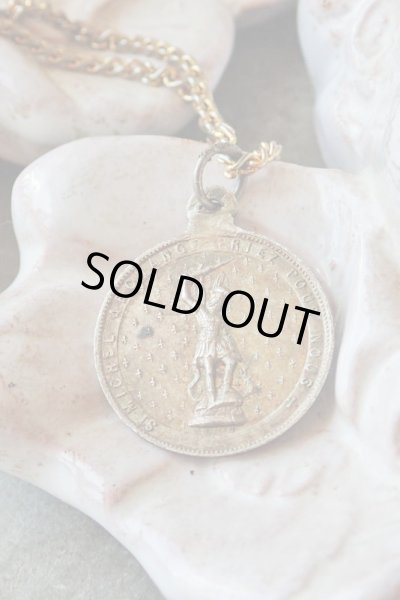 画像2: 【モン・サン・ミシェル巡礼記念メダイ】【大天使ミカエル】【シルバー製】フランス・アンティーク＆ヴィンテージメダイ (2)