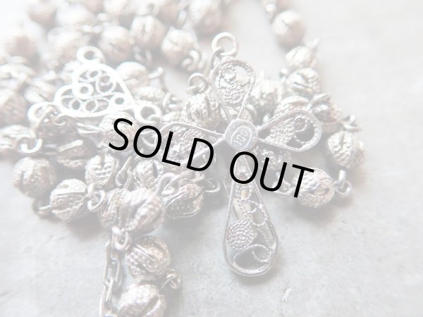 画像14: 【フィリグリーロザリオケースとフィリグリーロザリオのセット】【シルバー800】イタリア・アンティーク＆ヴィンテージ品 (14)