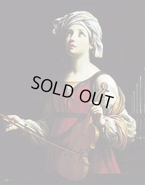 画像13: 【カルロ・ドルチ】【音楽の守護聖人セシリアメダイ】【KISSING作】フランスアンティーク＆ヴィンテージ聖品 (13)