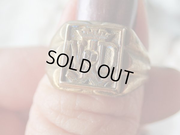 画像5: 【ノートルダム頭文字ND印台リング】フランス・アンティーク＆ヴィンテージ品 (5)