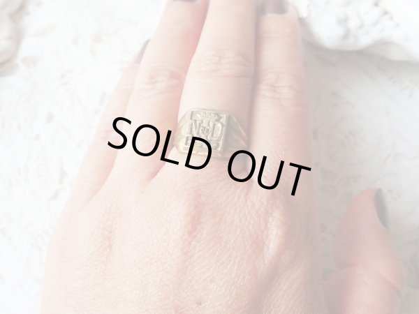 画像7: 【ノートルダム頭文字ND印台リング】フランス・アンティーク＆ヴィンテージ品 (7)