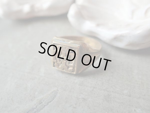 画像3: 【ノートルダム頭文字ND印台リング】フランス・アンティーク＆ヴィンテージ品 (3)