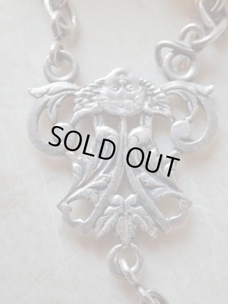 画像14: 【ウランガラスのロザリオ】【1900年代初頭】【総シルバーパーツ＆花座付】フランス・アンティーク＆ヴィンテージロザリオ (14)