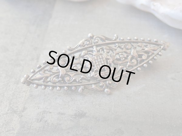 画像3: 【ブルターニュ紋章の透かしブローチ】フランス・アンティーク＆ヴィンテージ品 (3)