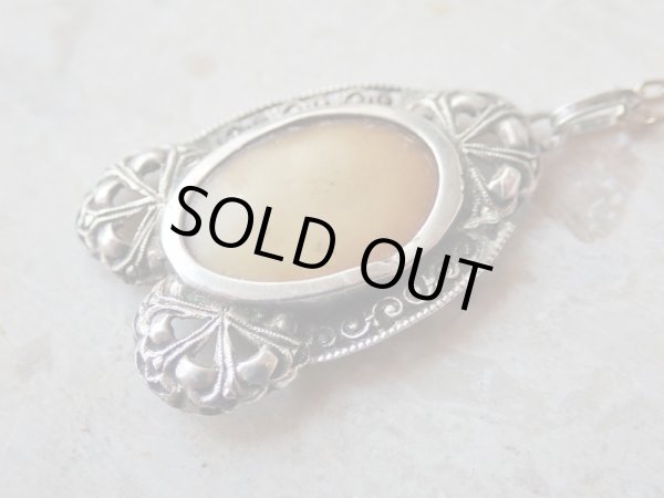 画像9: 【シルバー製】【透かし細工のミニフォトフレームペンダント】イタリア・アンティーク＆ヴィンテージ品 (9)