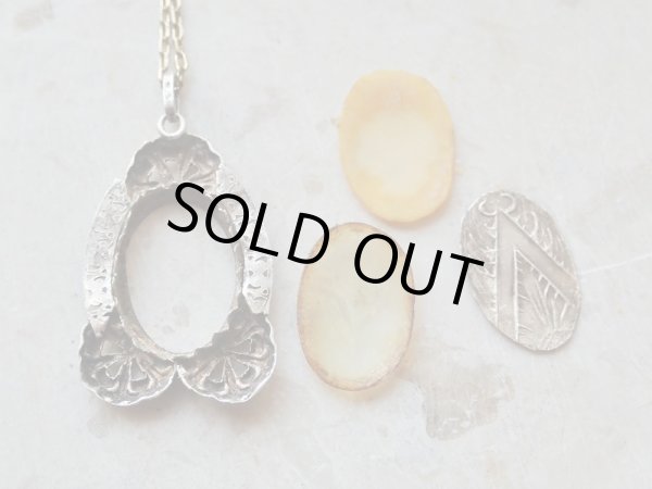 画像7: 【シルバー製】【透かし細工のミニフォトフレームペンダント】イタリア・アンティーク＆ヴィンテージ品 (7)