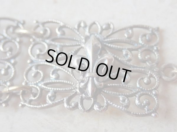 画像13: 【百合紋章とブルターニュ紋章】【エルミーヌとエルミーヌ・プラン】【透かしブレスレット】フランス・アンティーク＆ヴィンテージ品 (13)