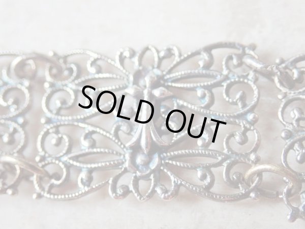 画像15: 【百合紋章とブルターニュ紋章】【エルミーヌとエルミーヌ・プラン】【透かしブレスレット】フランス・アンティーク＆ヴィンテージ品 (15)