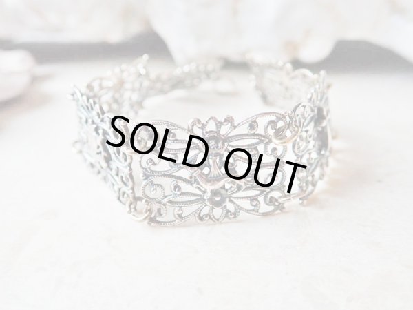 画像5: 【百合紋章とブルターニュ紋章】【エルミーヌとエルミーヌ・プラン】【透かしブレスレット】フランス・アンティーク＆ヴィンテージ品 (5)