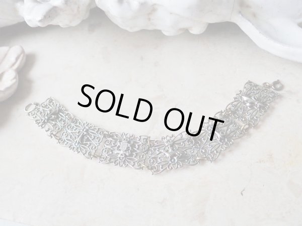 画像1: 【百合紋章とブルターニュ紋章】【エルミーヌとエルミーヌ・プラン】【透かしブレスレット】フランス・アンティーク＆ヴィンテージ品 (1)