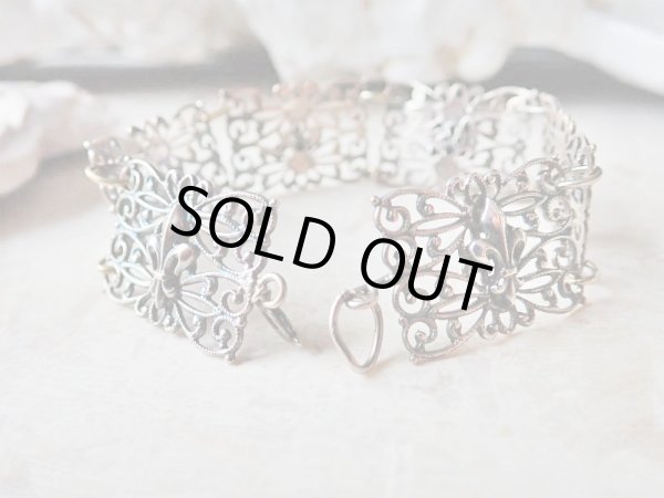 画像7: 【百合紋章とブルターニュ紋章】【エルミーヌとエルミーヌ・プラン】【透かしブレスレット】フランス・アンティーク＆ヴィンテージ品 (7)