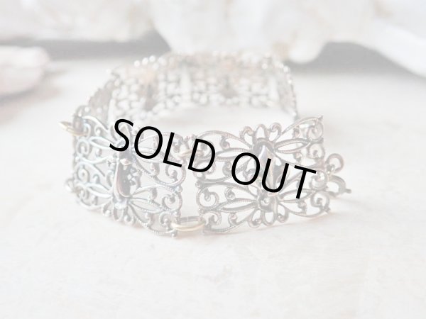 画像6: 【百合紋章とブルターニュ紋章】【エルミーヌとエルミーヌ・プラン】【透かしブレスレット】フランス・アンティーク＆ヴィンテージ品 (6)