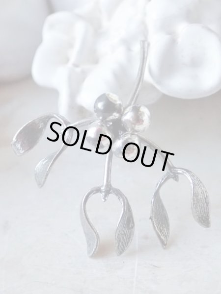 画像2: 【イタリア製ヴィンテージシルバー800ミニチュア】【ヤドリギ小B】イタリア・アンティーク＆ヴィンテージ品 (2)