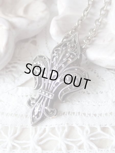 画像5: 【クロード・ド・フランス紋章矢の刺さった白鳥】【フランス王フランソワ1世妃】【百合紋透かし細工ペンダントトップ（加工み）】フランス・アンティーク品 (5)