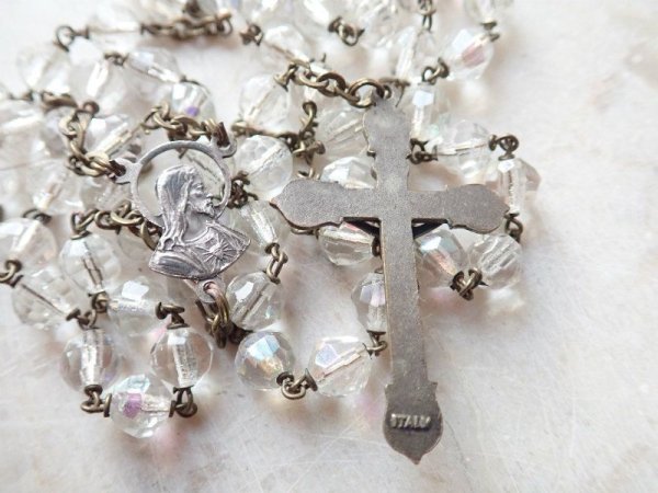 画像5: 【オーロラガラス珠】【レトロデザイン】イタリア・ヴィンテージロザリオ (5)