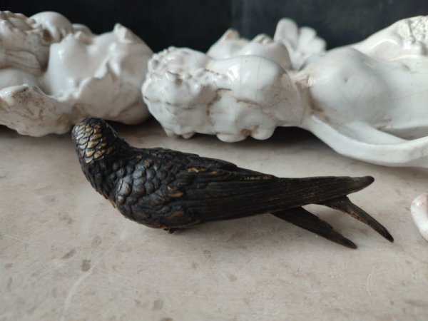 画像6: 【アンティークヴィエナブロンズ】【ツバメ】オーストリア・アンティーク＆ヴィンテージ品 (6)