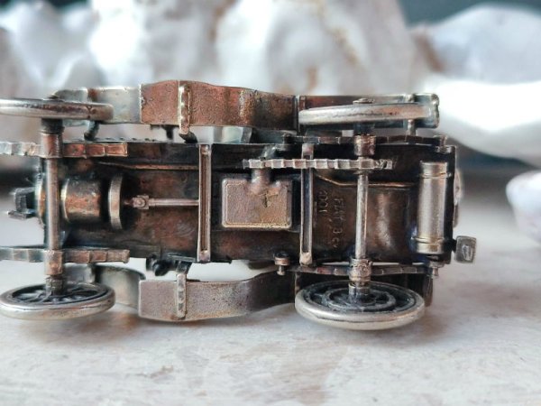 画像16: 【イタリア製ヴィンテージシルバー800ミニチュアクラシックカー】【FIAT 8HP】【1940〜50年代】イタリア・アンティーク＆ヴィンテージ品 (16)