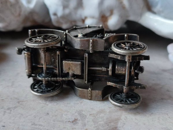 画像15: 【イタリア製ヴィンテージシルバー800ミニチュアクラシックカー】【FIAT 8HP】【1940〜50年代】イタリア・アンティーク＆ヴィンテージ品 (15)