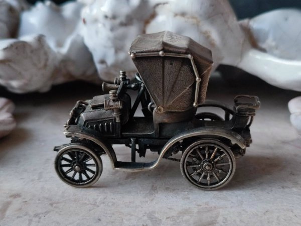 画像10: 【イタリア製ヴィンテージシルバー800ミニチュアクラシックカー】【FIAT 8HP】【1940〜50年代】イタリア・アンティーク＆ヴィンテージ品 (10)