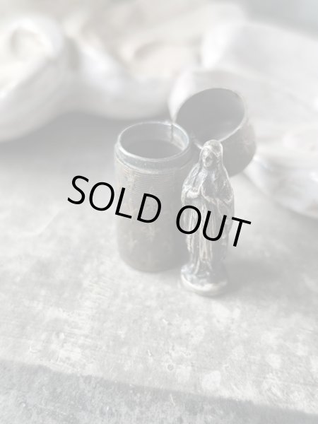 画像1: 【フルールドリス文様聖像入りケース】【ルルドの聖母】フランス・アンティーク＆ヴィンテージ聖品 (1)