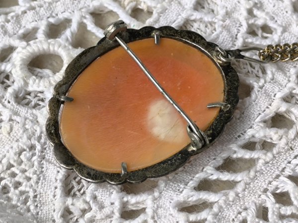 画像11: 【聖母子のシェルカメオペンダントブローチ】【マルカジットシルバージュエリー】イタリア・アンティーク・ヴィンテージ品 (11)