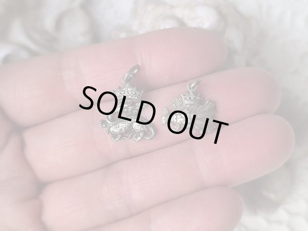 画像8: 【フランス王ルイ12世紋章ヤマアラシ】【紋章ミニチャーム】フランス・アンティーク＆ヴィンテージ品 (8)