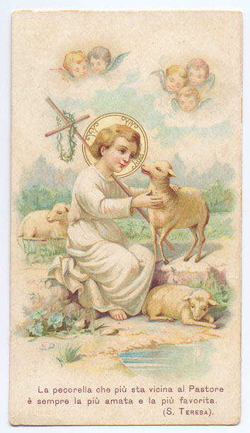 R.BONNET（R.ボンネット）、イタリアの羊飼、希少な額装用画集画イタリアの羊飼