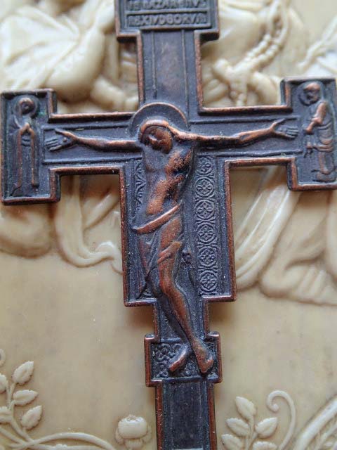 イコン　キリスト教　骨董　アンティーク　ヨーロッパ　ローマ　教会　十字架　古美術